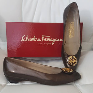 Salvatore Ferragamo Brown Pumps
